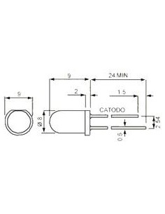 LED 5MM VERDE INTERMITENTE 3CD 3-5V DIFUSO 2
