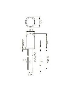 LED ROJO PERFIL BAJO 4.8mm 100º TRANSPARENTE 2