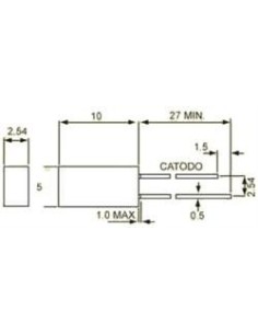 LED ROJO RECTANGULAR DIFUSO 2