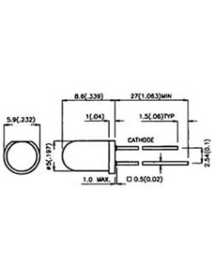 LED 5MM AMBAR BAJO CONSUMO 2
