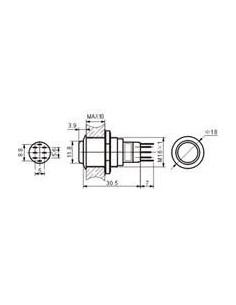 INTERRUPTOR ANTIVANDALICO METALICO 1NA/1NC 2