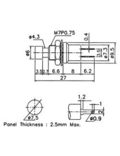 PULSADOR AMARILLO Abierto 1A-250V OFF-(ON) 2