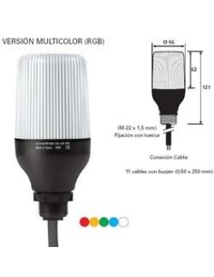 PILOTO L813 RGB 230V & BUZZER 2