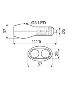 CONECTOR MECHERO DOBLE 12V-24V 2
