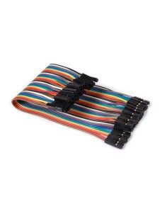 CABLE DE PUENTE - HEMBRA A HEMBRA - 40 POLOS - 15 cm - CABLE PLANO