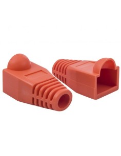 BOLSA 10 CAPUCHONES RJ45 6MM ROJOS