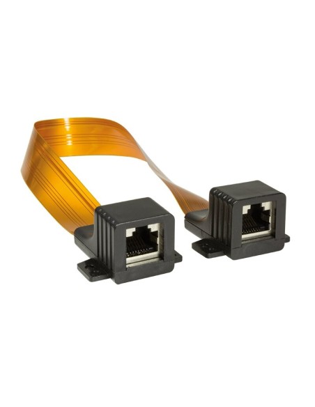 CONECTOR HEMBRA RJ45 CABLE PLANO 0.3MTS.
