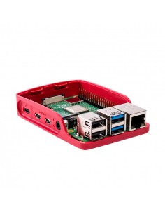 CAJA RASPBERRY PI 4  BLANCA /ROJA OFICIAL 2