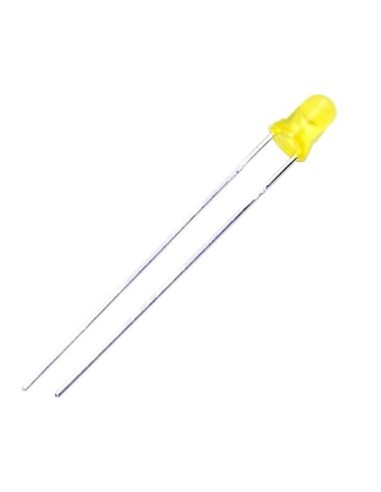 LED AMARILLO 3MM 2V4 20MA DIFUSO