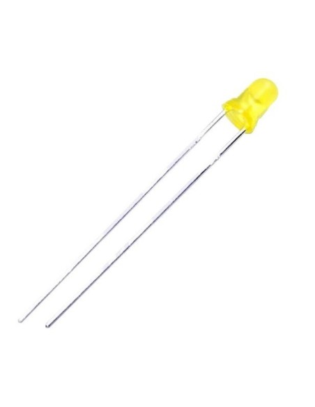 LED AMARILLO 3MM 2V4 20MA DIFUSO