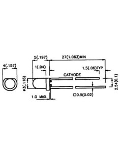 LED INTERMITENTE 3mm VERDE DIFUSO 2