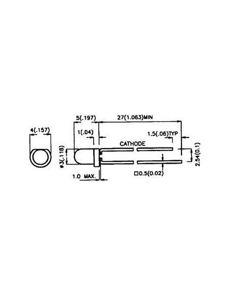 LED INTERMITENTE 3mm VERDE DIFUSO