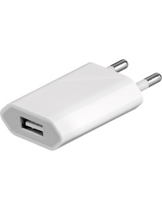 CARGADOR USB 5V 1A 5W BLANCO