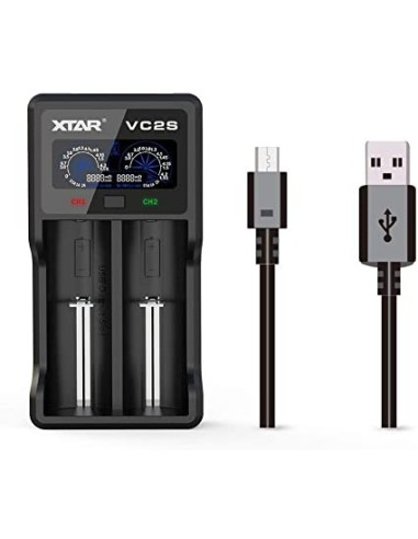 CARGADOR BATERIAS LI-ION  NI-MH - 2 CELDAS -