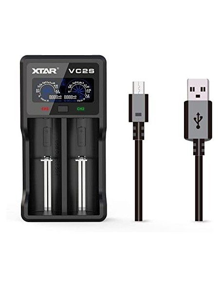 CARGADOR BATERIAS LI-ION  NI-MH - 2 CELDAS -