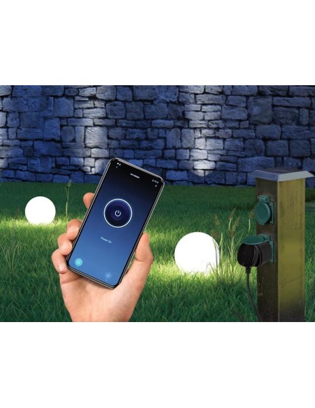 ENCHUFE INTELIGENTE SMART WIFI - PARA EL USO EN EXTERIORES - SCHUKO