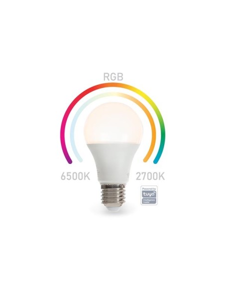 BOMBILLA INTELIGENTE RGB SMART WIFI - COLOR BLANCO FRÍO & BLANCO CÁLIDO - E27 - A60