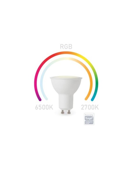 BOMBILLA INTELIGENTE RGB SMART WIFI - COLOR BLANCO FRÍO & BLANCO CÁLIDO - GU10