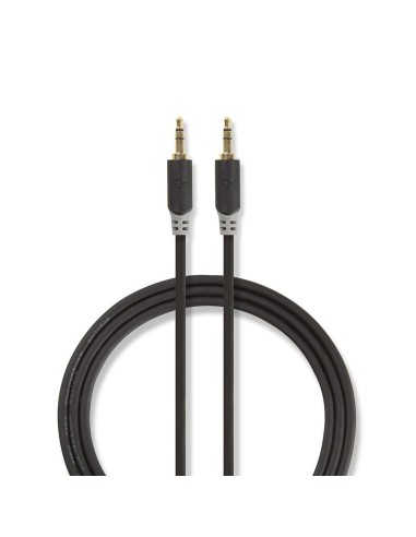 Cable de audio jack stereo 3.5 mm chapado en oro  0.50 m
