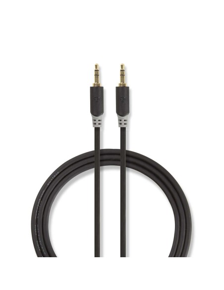 Cable de audio jack stereo 3.5 mm chapado en oro  1 m