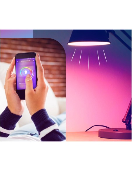 BOMBILLA LED INTELIGENTE WIFI MULTICOLOR 6W