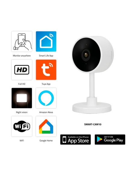 CAMARA INTELIGENTE WIFI CON VISIÓN NOCTURNA FULL HD