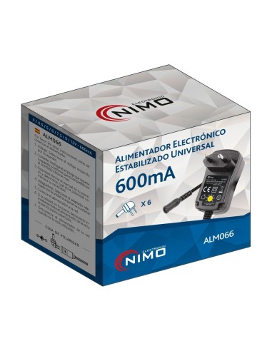 ALIMENTADOR  3÷12VCC 7W  REGULABLE MANUAL