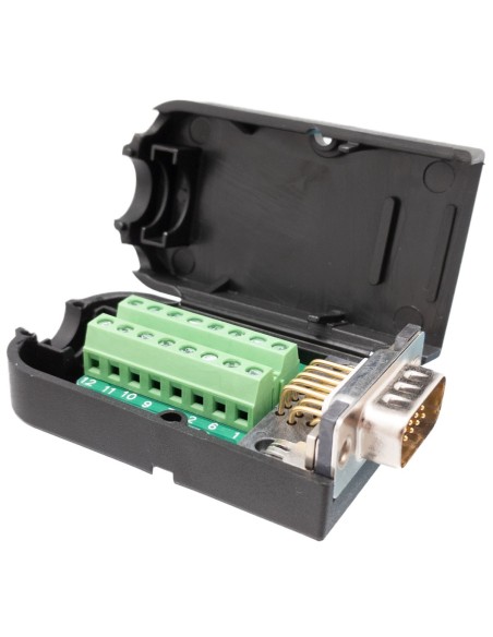 Conector VGA macho con terminales