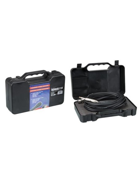 MICRÓFONO DINÁMICO CON MALETÍN DE TRANSPORTE - COLOR NEGRO