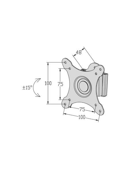 Soporte articulado para televisor de pantalla plana de 13" - 27"