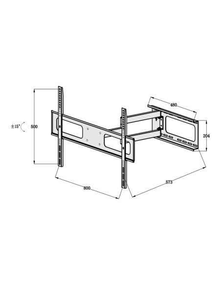 Soporte doble articulado LCD TV 37"-72"