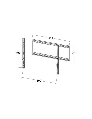 Soporte fijo para televisor de pantalla plana de 32" hasta 50"