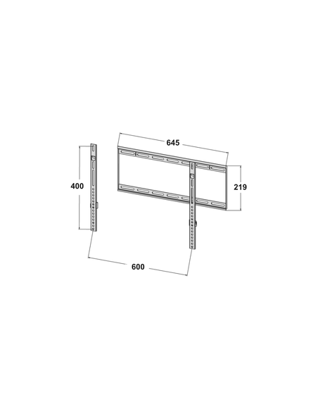 Soporte fijo para televisor de pantalla plana de 32" hasta 50"