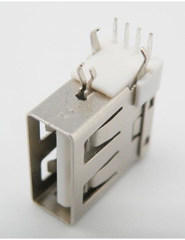 Conector USB 2.0 hembra,4pins 90º lateral