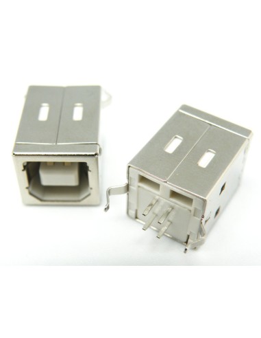 Conentor USB tipo B para placa (SMD), recto
