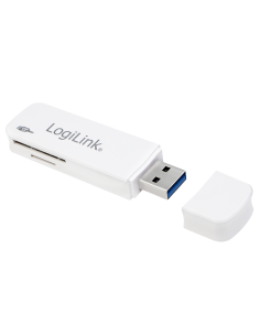 Lector de tarjetas USB 3.0, para SD / microSD, blanco 2