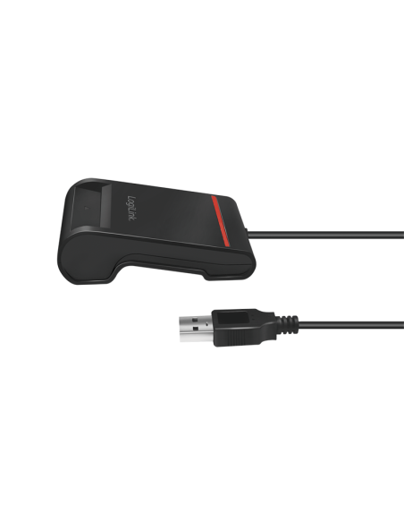 Lector de tarjetas USB 2.0, para identificación inteligente, negro