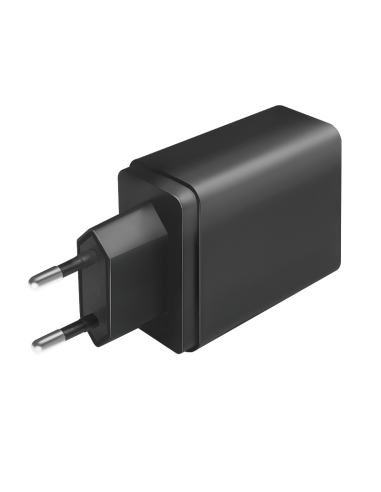 Adaptador de enchufe, 1 puerto USB-C y 3 puertos USB-A, 27 W