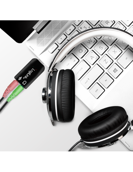 Tarjeta de sonido USB con efectos de sonido 3D virtuales