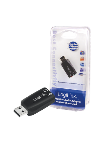 Tarjeta de sonido USB con efectos de sonido 3D virtuales