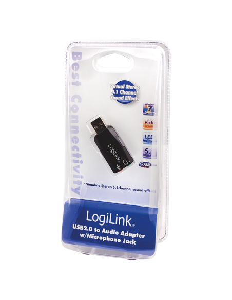 Tarjeta de sonido USB con efectos de sonido 3D virtuales