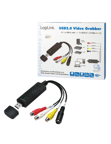 CAPTURADORA DE VÍDEO ANALÓGICO (RCS/S-VIDEO) A PC POR USB