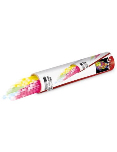 JUEGO DE BARRITAS LUMINISCENTES - Ø 0.5 x 20 cm - DIFERENTES COLORES (50 uds./caja)