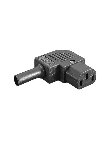 CONECTOR HEMBRA 10A IEC320 C13  ACODADO