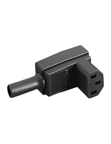 CONECTOR HEMBRA AEREO  IEC320  C13 ACODADO