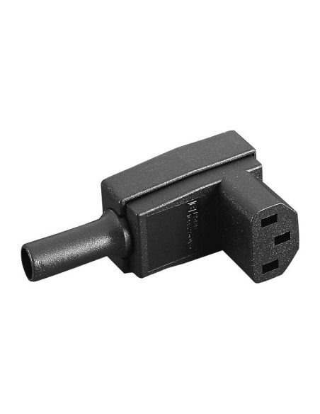 CONECTOR HEMBRA AEREO  IEC320  C13 ACODADO
