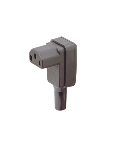 Conector IEC 320 hembra Acodado
