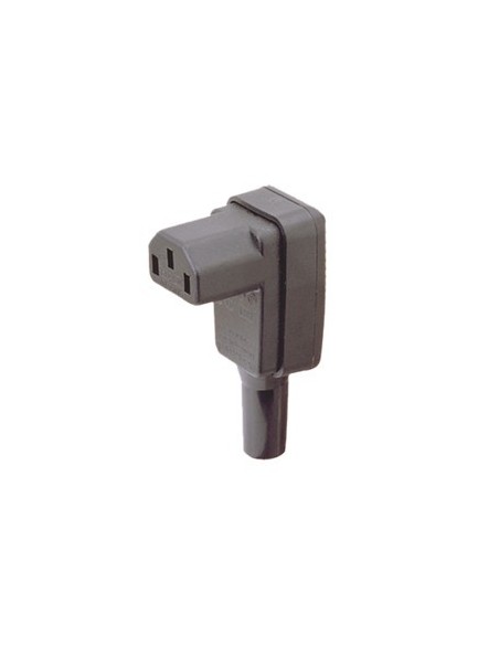 Conector IEC 320 hembra Acodado