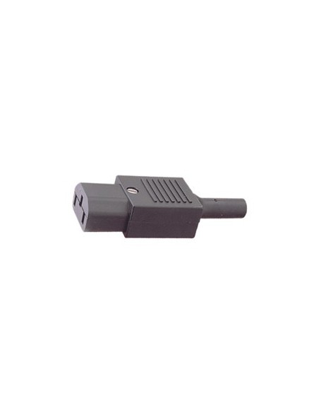 Conector IEC 320 hembra desmontable.