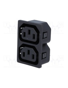 Base alimentación doble hembra IEC320